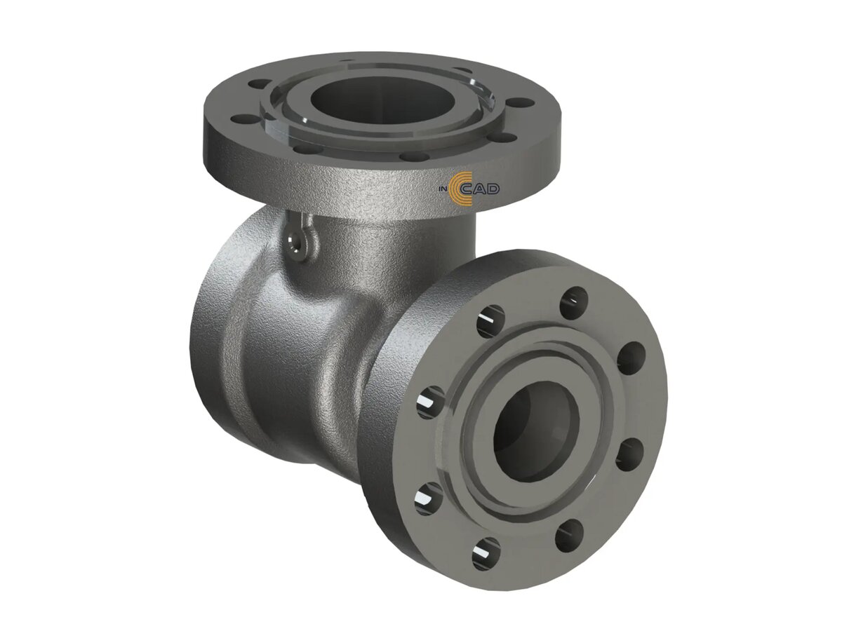 3Д-модель корпуса трубопроводной арматуры