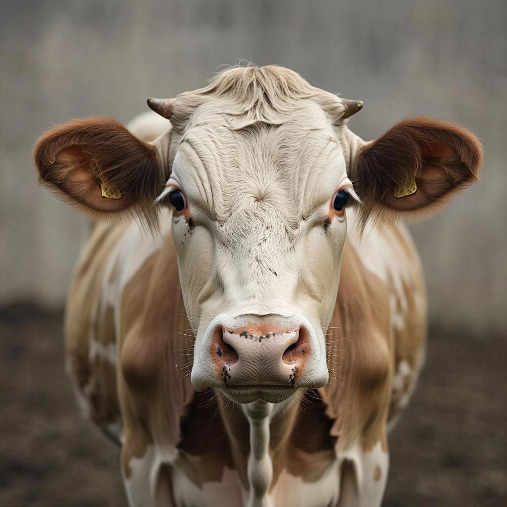Корова. Изображение сгенерировано сервисом GigaChat 