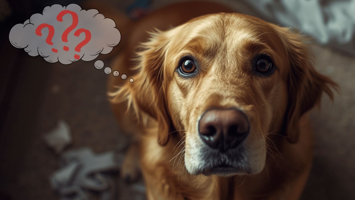 Почему собака виновато смотрит