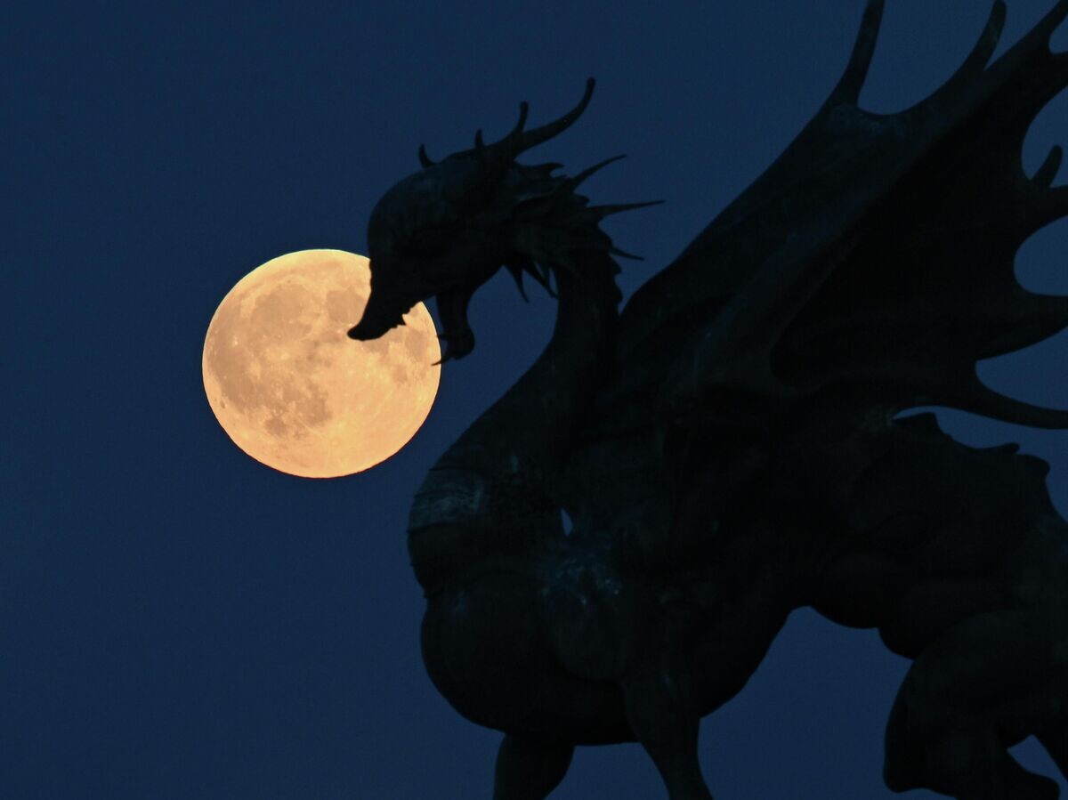    Полное лунное затмение© РИА Новости / Максим Богодвид