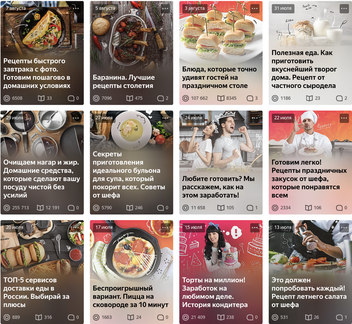 В этом кейсе, например, мы тестировали темы сразу на две разные аудитории в одном канале