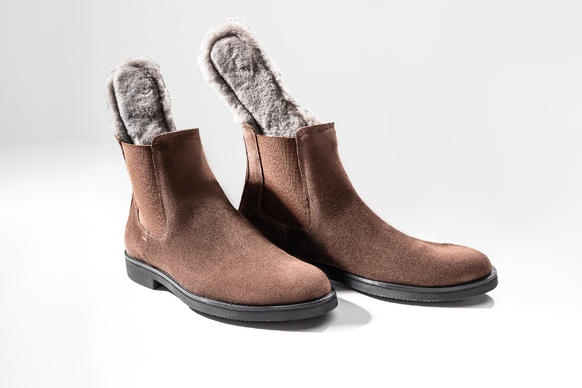 Мужские челси из натуральной замши в коричневом цвете Mazaltovman