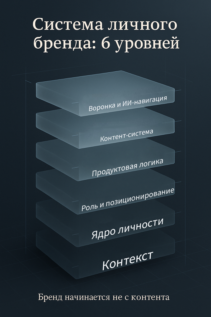 Система личного бренда. Изображение создано нейросетями.