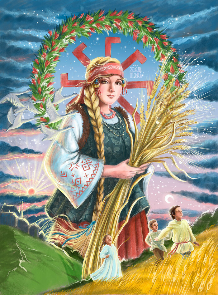 illustrators.ru Славянская богиня Лада 