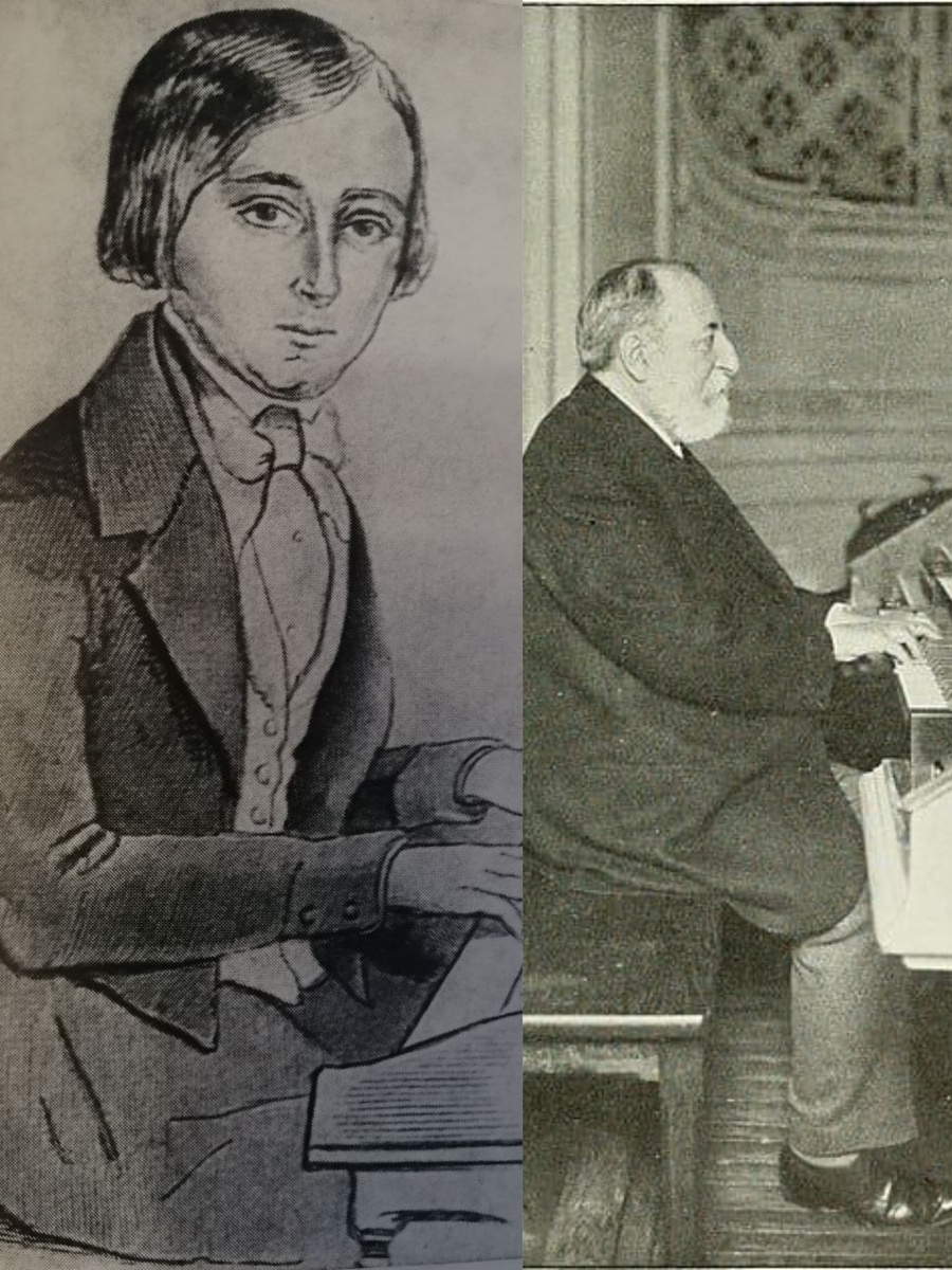 Камиль Сен-Санс в 1846 и в 1913 гг. 