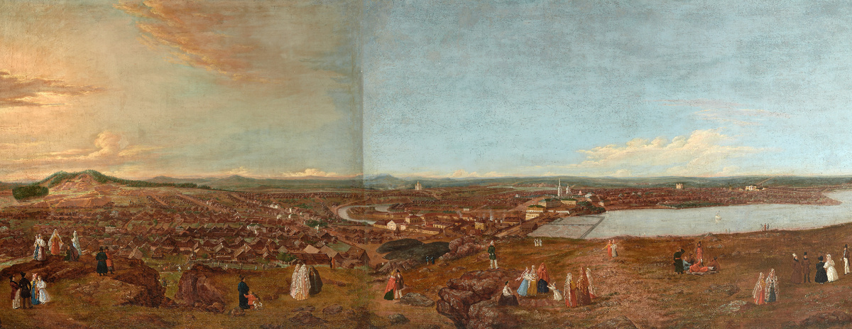 «Гулянье на Лисьей горе». И.Ф. Худояров. Холст, масло. 1840-е гг. Нижнетагильский музей-заповедник «Горнозаводской Урал».  Это монументальное полотно иногда называют «энциклопедией тагильской жизни 30-40-х годов XIX века».
