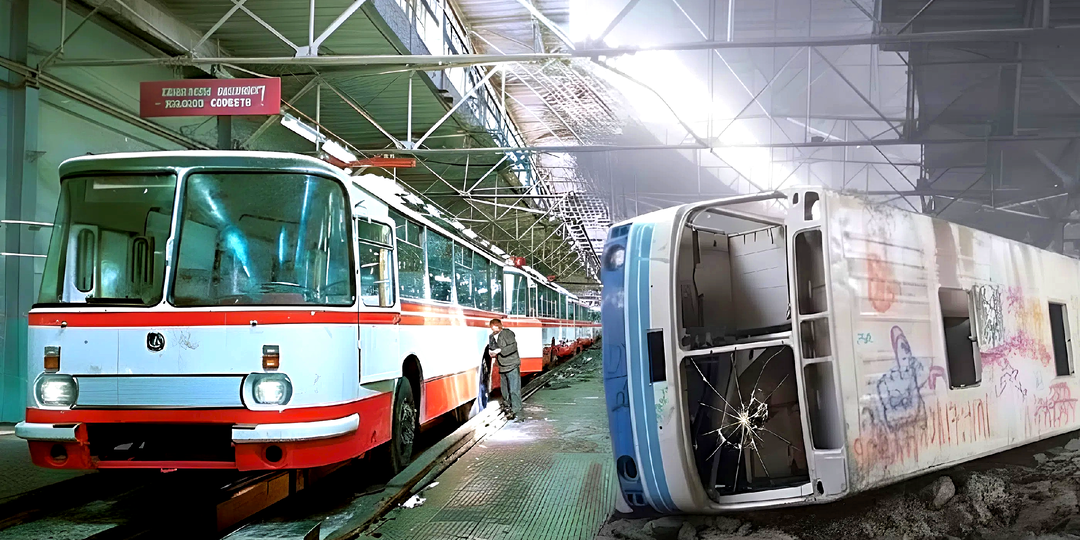 10 автобусных гигантов СССР: как исчезали заводы, которые возили всю страны