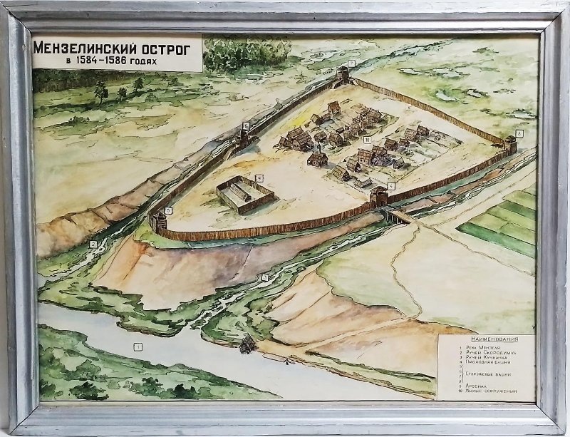 Назим Набиуллович Хабибуллин, «Мензелинский острог». © Краеведческий музей Мензелинского муниципального района Республики Татарстан