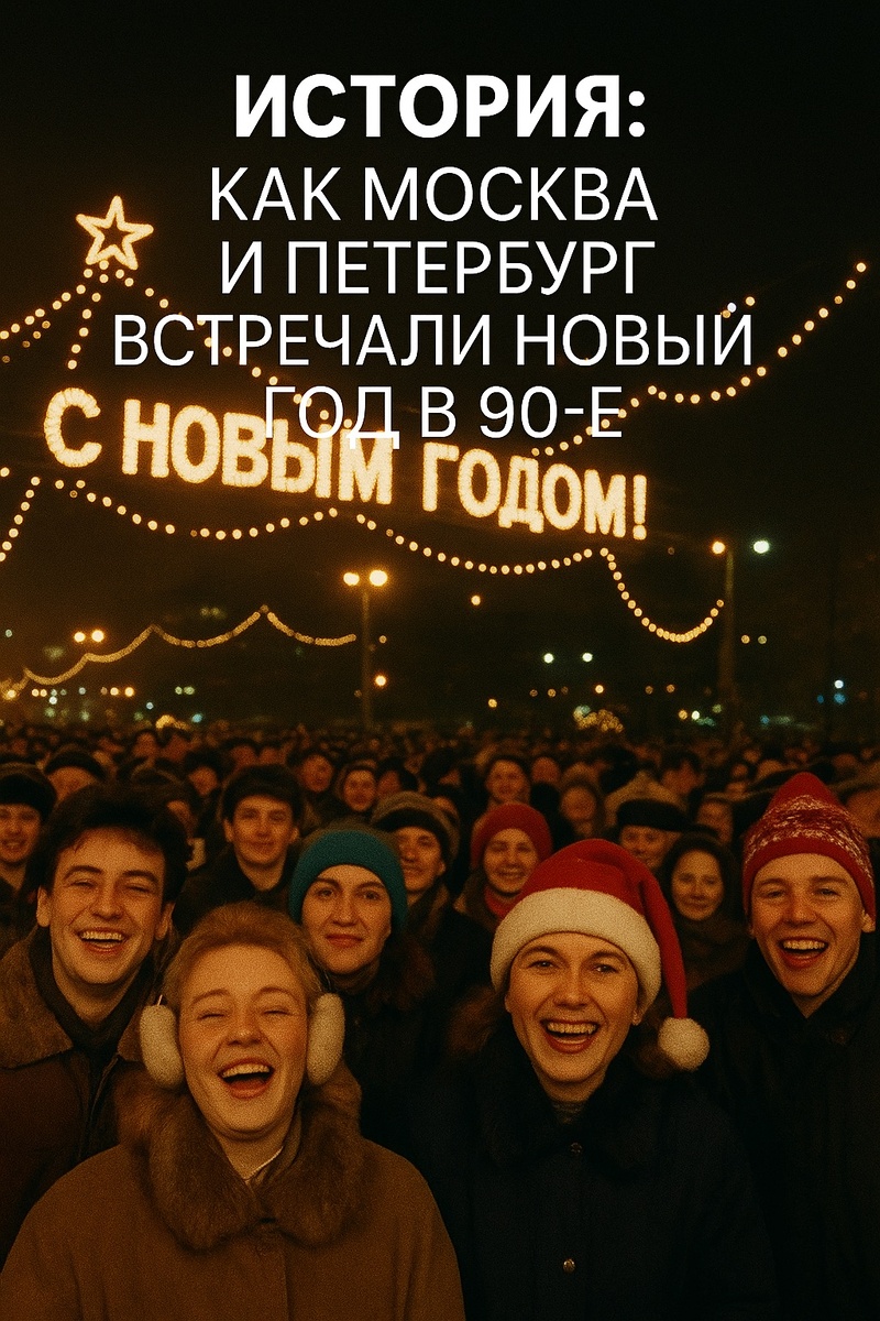 🕰 История: как Москва и Петербург встречали Новый год в 90-е