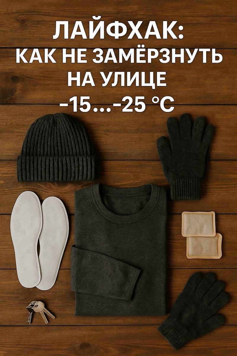 🧊 Лайфхак: как не замёрзнуть в -15…-25 °С и гулять по Москве и Питеру хоть весь день