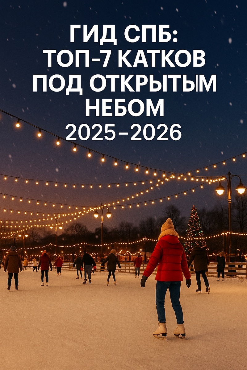 🛼 Топ-7 катков под открытым небом в Петербурге 2025–2026 с ценами: где кататься красиво и недорого