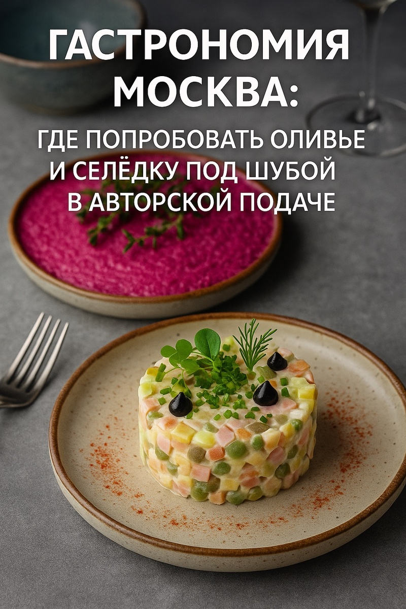 🥗 Где попробовать оливье и селёдку под шубой в авторской подаче: топ Москвы для тех, кто устал от «тазиков»