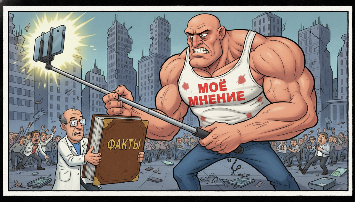 Гигант туп, но очень самоуверенный