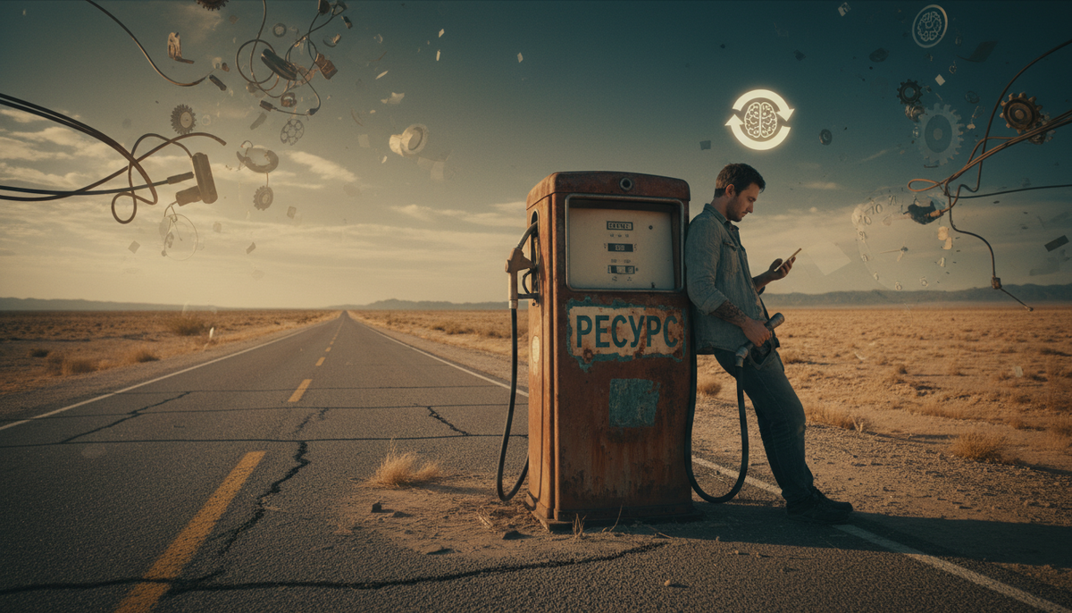 Использует саму идею "поиска" как повод для остановки и безделья