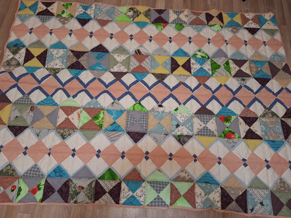 Вот моё первое одеяло. 