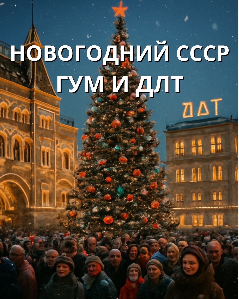 🕰 История: как выглядели ГУМ и ДЛТ в советское новогоднее детство