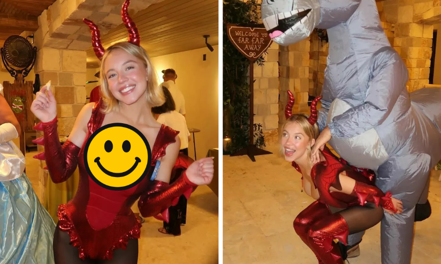 Сидни Суини появилась на вечеринке в провокационном наряде. Актриса примерила на себя образ дракона, но сексуализировала его по максимуму