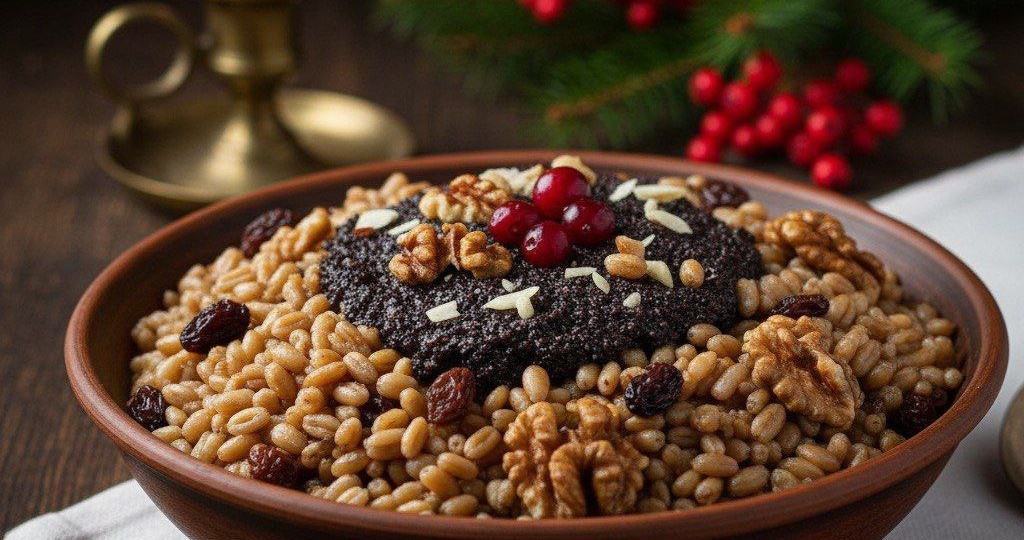 Кутья из пшеницы на Рождество.