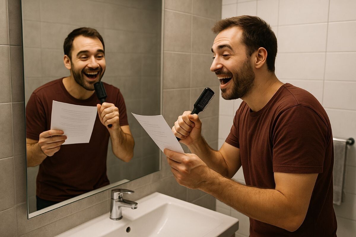 Ваш первый слушатель — вы сами. Важно, чтобы этот слушатель был объективным. Источник: нейросеть📷
