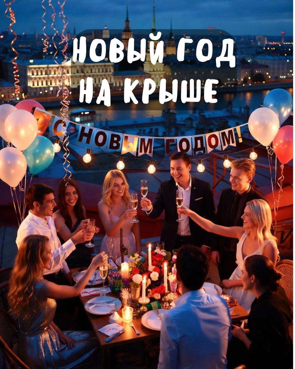 🏙️ Где встретить Новый год на крыше в Санкт-Петербурге: топ-5 легальных и проверенных мест 2025–2026