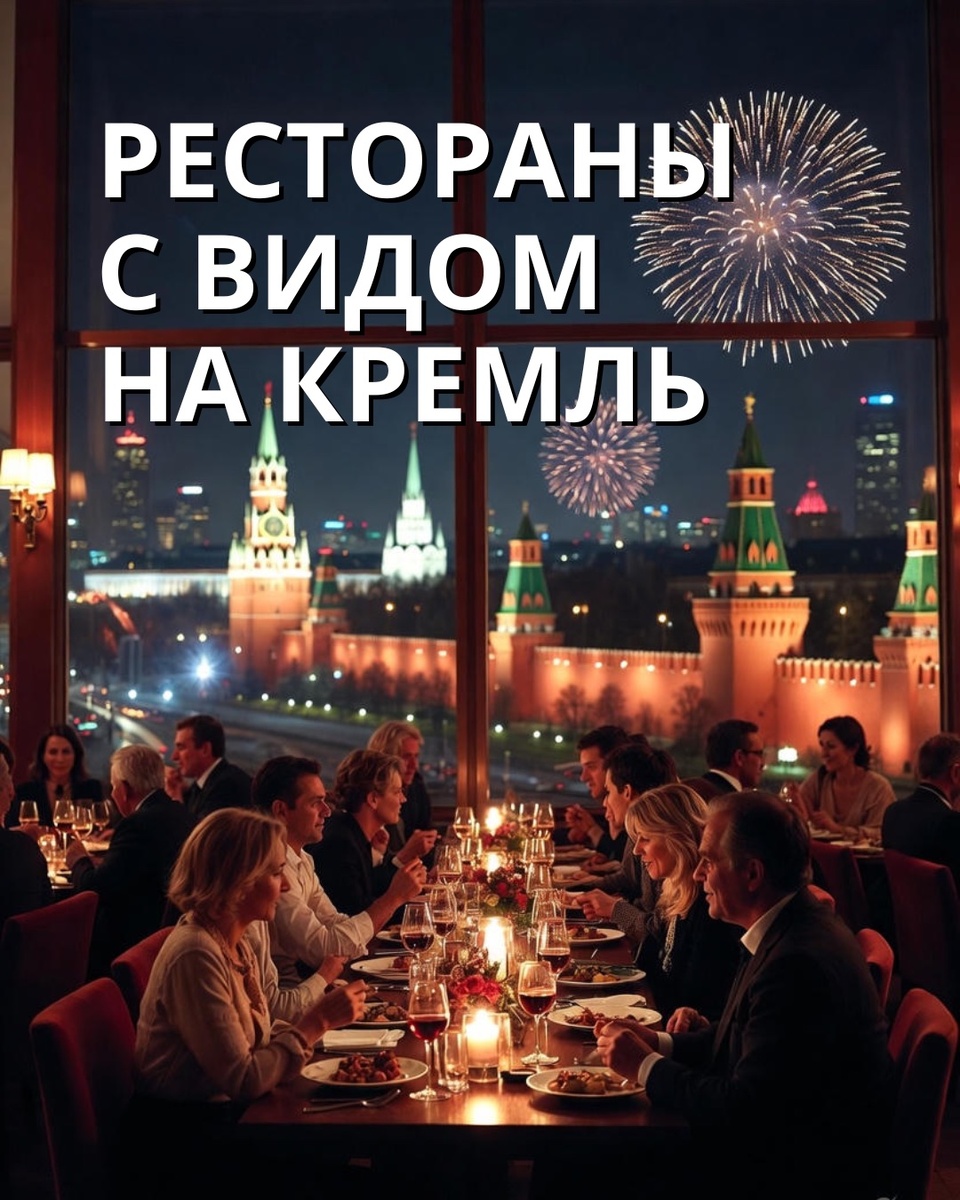 🏰 Топ-5 ресторанов Москвы с видом на Кремль и салют 31 декабря 2025–2026