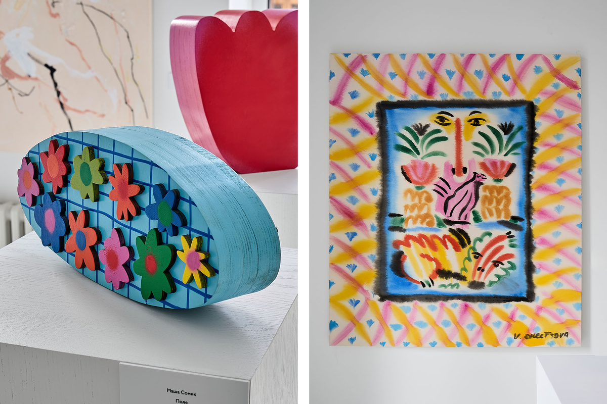    Экспозиция выставки «Нам хватит языка цветов»