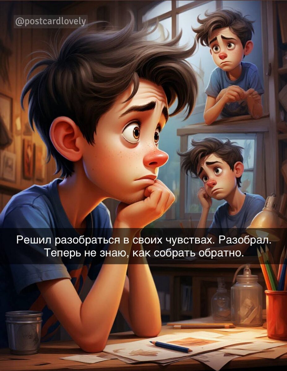 Милые открытки с юмором: улыбка в квадрате