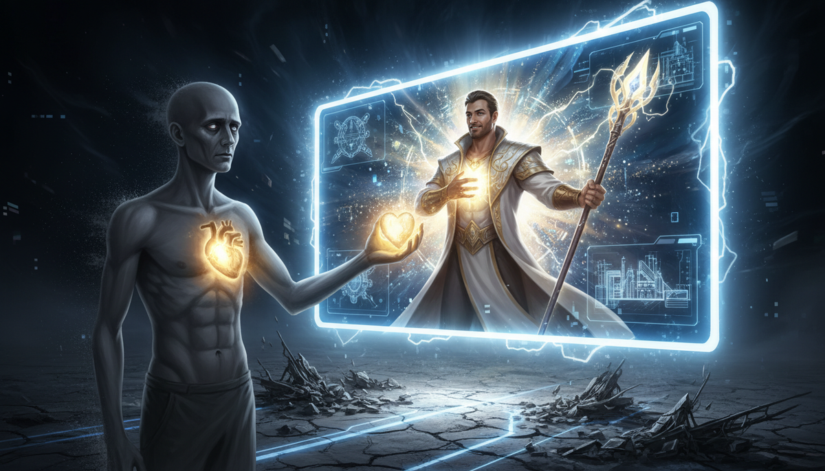 Он отдает свою настоящую жизнь, чтобы поддерживать сияние