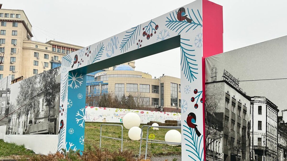    Полугора в Курске - зимний наряд