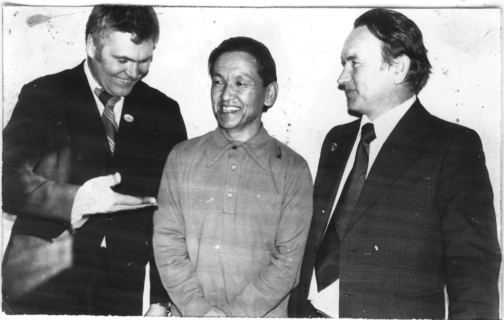 В. В. Зайков, К.С. Кужугет, В.И. Лебедев – основатели ТувИКОПР СО РАН