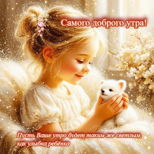 Ваше утро будет светлым, как улыбка  ребенка