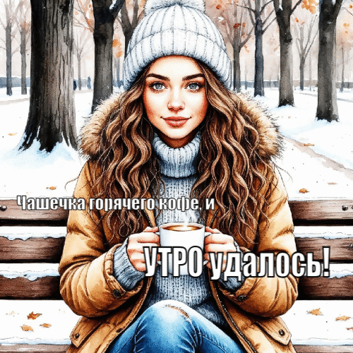 Чашечка горячего кофе
