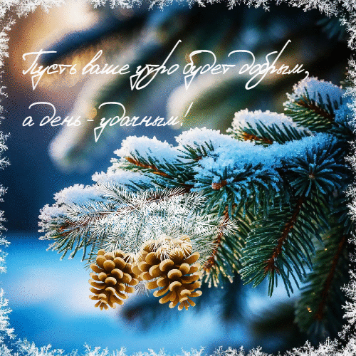 Пусть ваше утро будет добрым