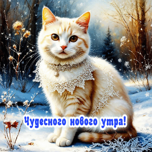 Чудесного нового утра.