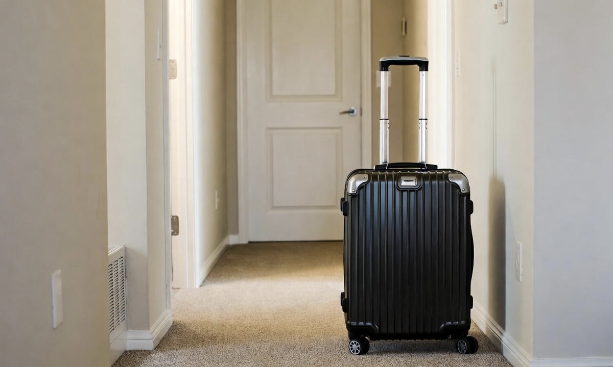 Фото чемодана в коридоре