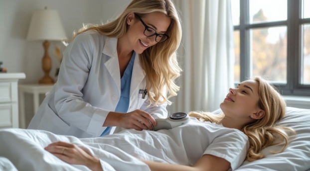 Через пару минут станет известен пол ребенка...