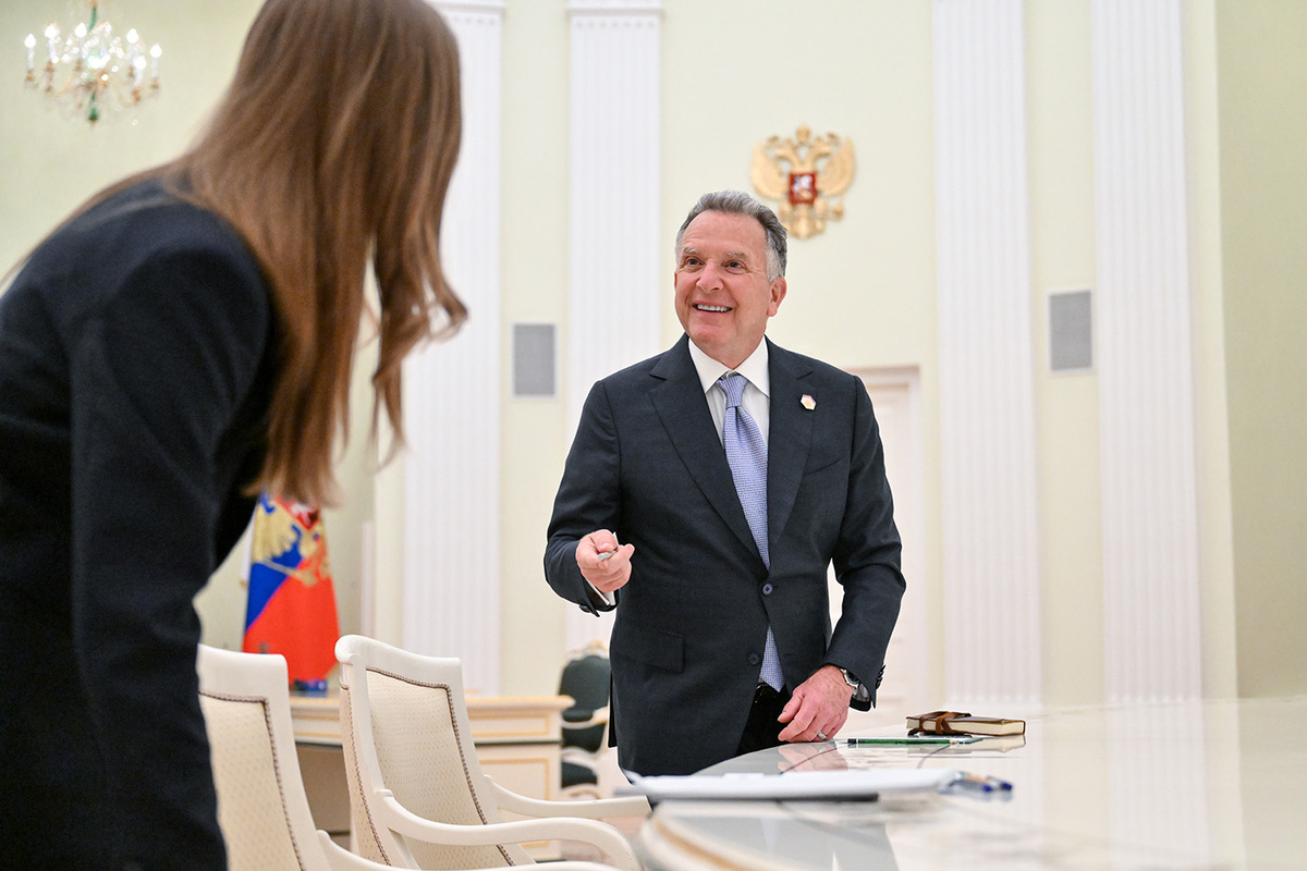   Специальный посланник президента США Стивен Уиткофф в Кремле 25 апреля 2025 года 
Кристина Кормилицына / POOL /ТАСС
