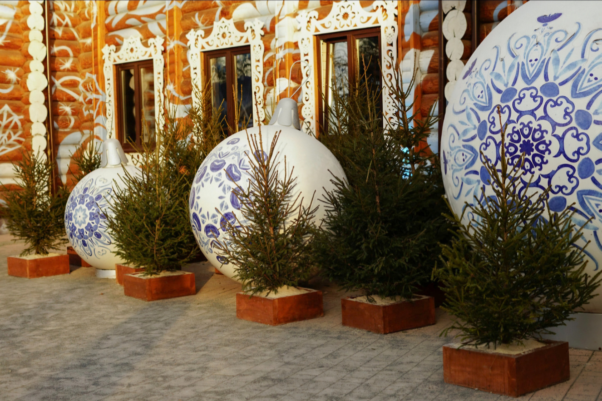 Прошлогоднее фото из резиденции Деда Мороза в Кузьминках