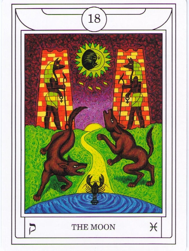 Луна (Магическое Таро Золотой Зари)