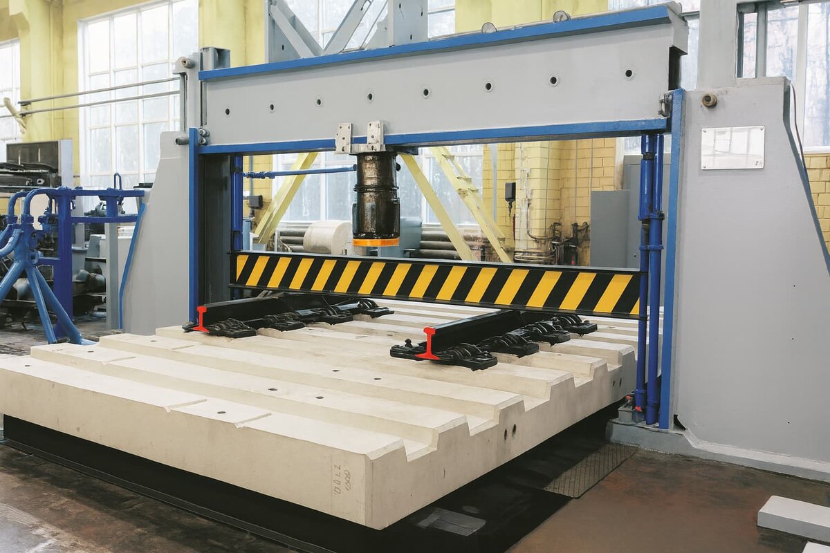   Безбалластное плиточное основание стрелочного перевода