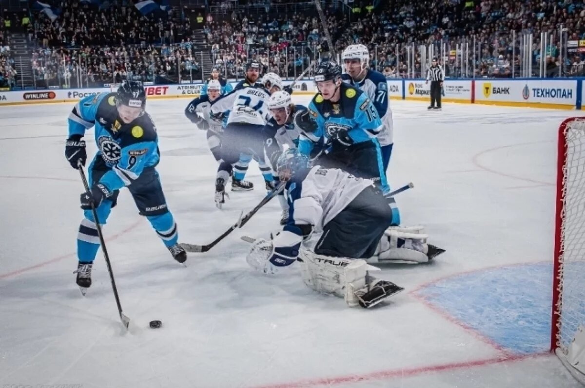    Новосибирская «Сибирь» разгромила астанинский «Барыс» в матче КХЛ
