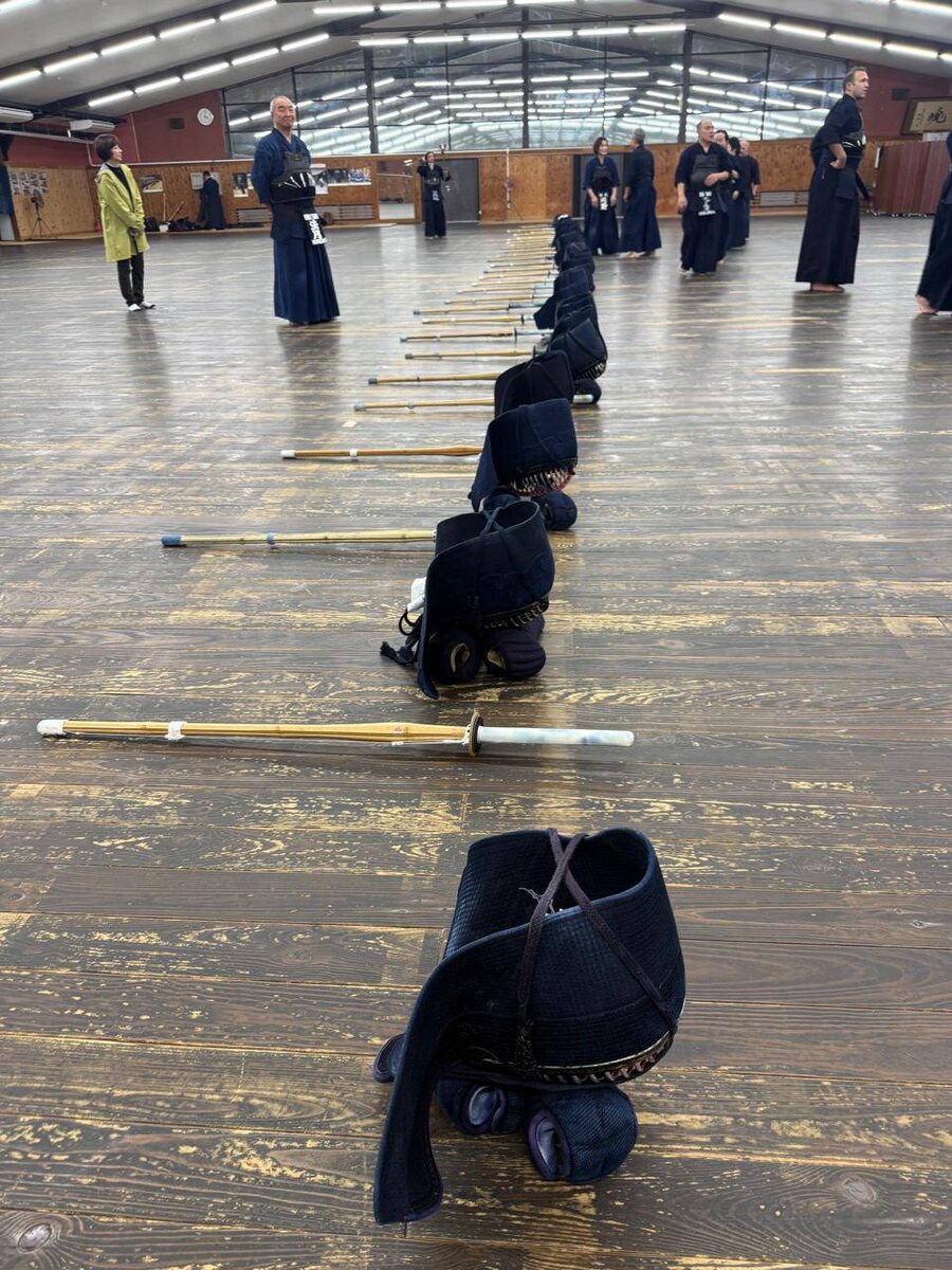 на тренировке