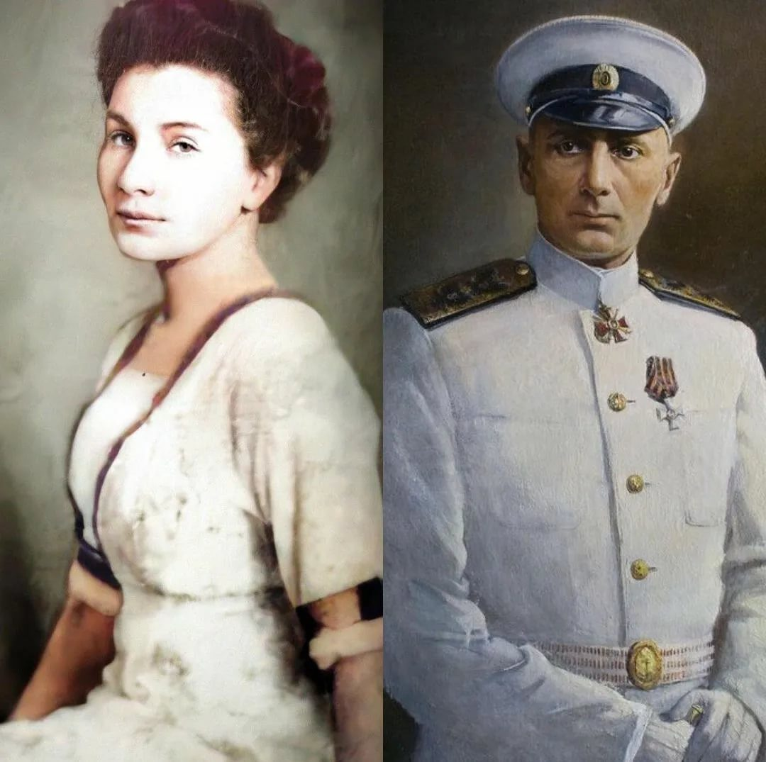 Александр Васильевич Колчак и Анна Васильевна Тимирева