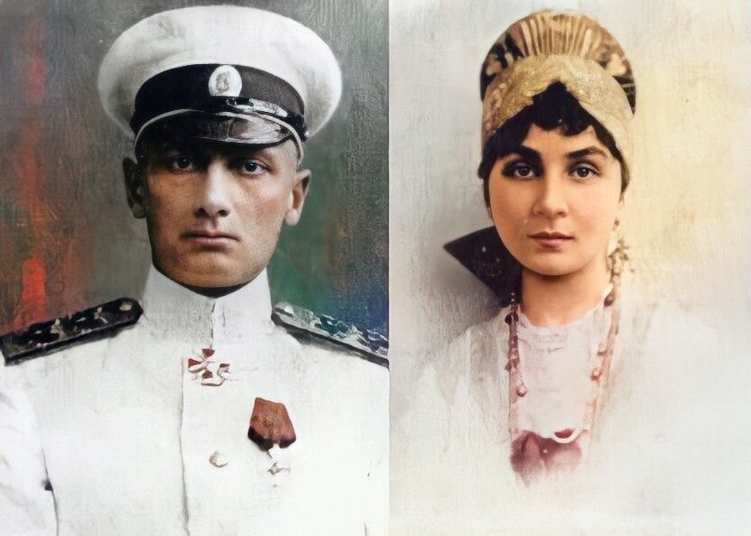 Александр Васильевич Колчак и Анна Васильевна Тимирева