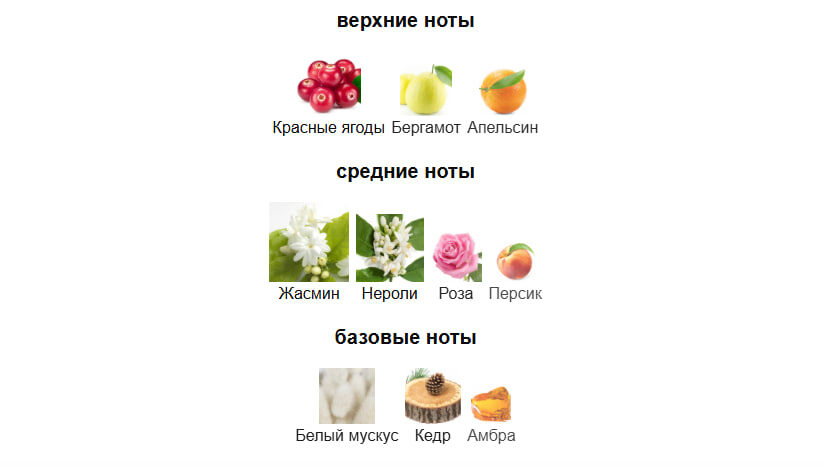 Ноты Summer White Dubai с Фрагрантики