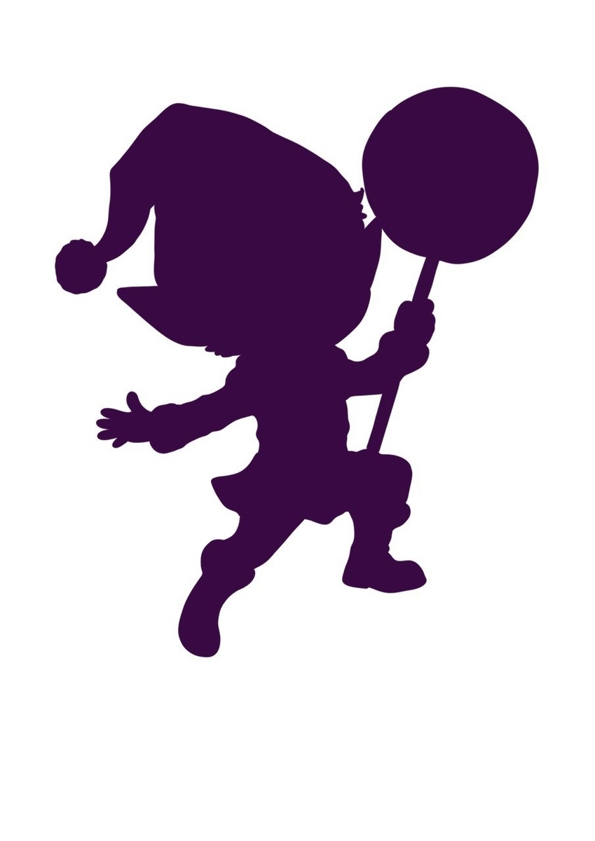 Шаблон с силуэтом эльфа от Юлии