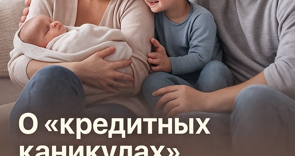 О «кредитных каникулах» гражданам при условии рождения или усыновления (удочерения) второго ребенка до 18 месяцев