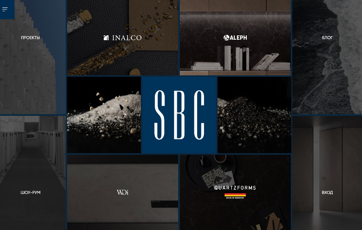 Главная страница сайта sbconsul.com. Здесь все основные материалы поставляемые компанией.