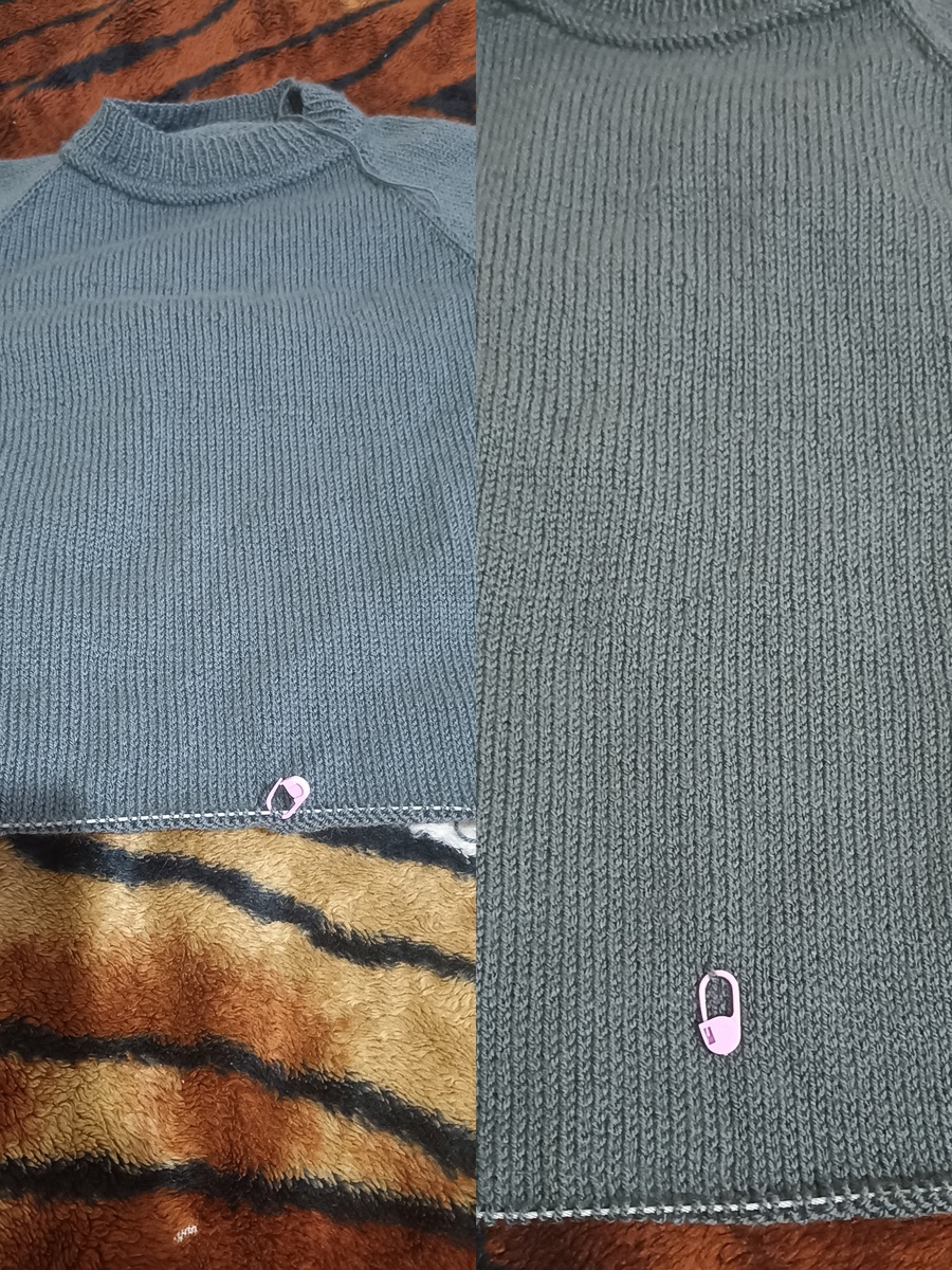 Вот так продвинулся мой джемпер. 