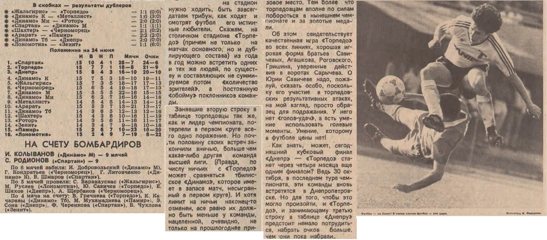"Футбол-Хоккей. 1989. № 25 (1515), 25 июня 1989 г. С. 1, 2, 3. Коллаж автора ИстАрх. Не знаю, к какой игре относится снимок справа  - А.К.